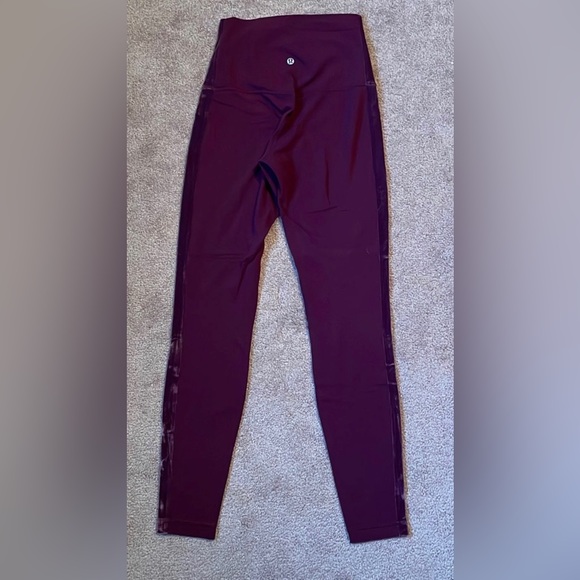 Lululemon Align Velvet Leggings Size 6 Garnet/ Maroon - Picture 2 of 4